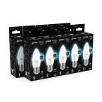 Лампа светодиодная LED 6,5Вт E27 220В 4100К свеча | 103102207 | Gauss