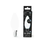 Лампа светодиодная Filament Свеча 9W 610lm 4100К Е14 milky диммируемая LED 1/10/50 | 103201209-D | Gauss