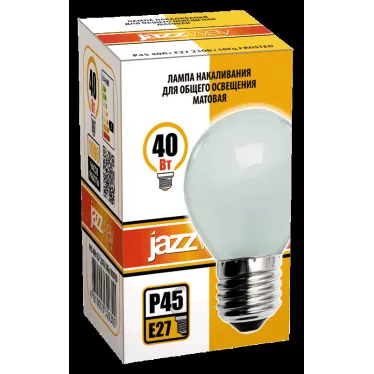 Лампа накаливания P45 240V 40W E27 frosted