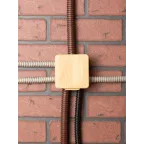 Коробка распаячная КМР-030-035 пылевлагозащищенная без мембранных вводов (88х88х54) светлое дерево PROxima