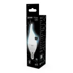 Лампа светодиодная LED 6,5Вт E14 220В 4100К свеча на ветру | 104101207 | Gauss