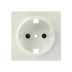 Валенсия лицевая панель розетки 1-местной с/з 16А жемчуг с защ. штор.