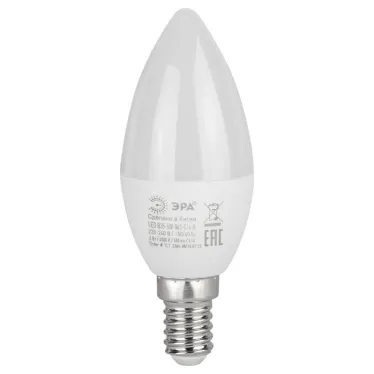Лампа светодиодная LED B35-6W-865-E14 R (диод, свеча, 6Вт, хол, E14) (10/100/3500)