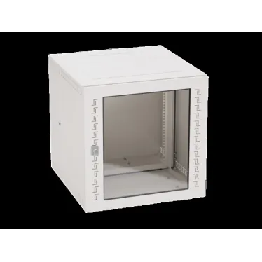 Шкаф телекоммуникационный навесной 12U (600х600х650) дверь стекло RAL7035