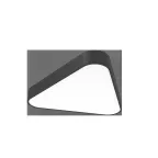 Светодиодный светильник COSMO T накладной 45 Вт 3000 К 600x544 мм RAL9005 черный муар с рассеивателем опал | V1-R0-9T502-20000-2004530 | VARTON