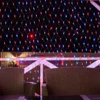 Гирлянда "Сеть" 2,5х2,5м, черный ПВХ, 432 LED Красные/Синие | 215-033 | NEON-NIGHT