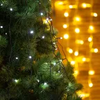 Елочная гирлянда с кольцом, 7 нитей по 1,8 метра, цвет диодов белый, не соединяется | 235-085 | NEON-NIGHT