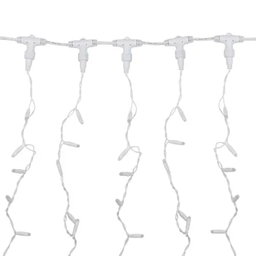 Гирлянда светодиодная Дождь 2х3 м, эффект мерцания, белый провод, 230 В, диоды ТЕПЛЫЙ БЕЛЫЙ | 235-366 | NEON-NIGHT