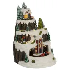 Фигура светодиодная новогодняя  EFIS-S07 композиция Рождество музыка теплый белый свет 3*АА 25*23*34 см | Б0060485 | ЭРА