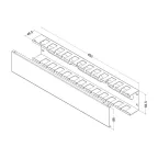 Организатор кабельный организатор металлический с крышкой