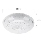 Светильник потолочный светодиодный Классик без ДУ SPB-6-12-4K Pautina 12Вт 4000K