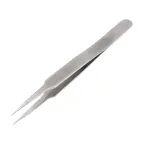 Пинцет прямой с острыми кончиками 120 мм