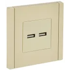 FORTE@PIANO Розетка USB A+A 3,1А FP449 ваниль IEK