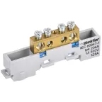 TEKFOR Шина N ноль неизолированная на универсальном держателе 8х12-4-С IEK