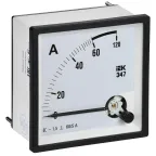 Амперметр Э47 60/5А класс точности 1,5 96х96мм