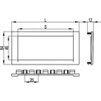 Рамка универсальная 2 модуля