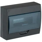 Корпус модульный пл. нав. ЩРН-П-12 черный IP41