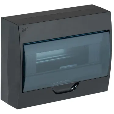 Корпус модульный пл. нав. ЩРН-П-12 черный IP41