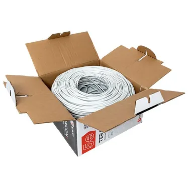 Кабель витая пара TERACOM PRO Cat.5E F/UTP 4 пары solid 24AWG цвет серый упак. 305м | TRP-5EFTP-04PVC-GY-IN3 | EKF