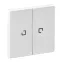 Valena LIFE Лицевая панель для выключателя двухклавишного с подсветкой Белая