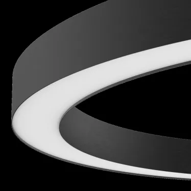 Светодиодный светильник Enso подвесной 30 Вт 600х40 мм 3000 K с рассеивателем опал RAL9005 черный матовый | V1-R0-90524-30000-2003030 | VARTON