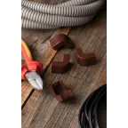 Угол внешний (20х10) (4 шт) Plast под темное дерево