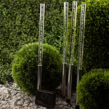 Светильник садовый Пузырьки на солнечной батарее, 4 шт 53 см ERASF024-22