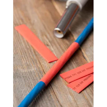 Трубка термоусаживаемая ТУТ нг 12/6 красная рулон PROxima