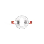 Светильник встраиваемый downlight Elementary Adjustable Frameless FL круг 9W, 800lm, 4000K, Ø85mm, монтаж 55-75, 1/100 | 9034460209 | Gauss