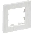 BRITE Рамка 1 пост РУ-1-Бр белый рифленый IEK