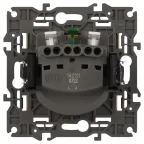 Розетка 2P+E Schuko, 16А-250В, Эра Elegance, сл.кость, 14-2101-02