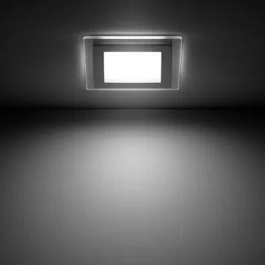 Светильник светодиодный встраиваемый квадратный с декоративным стеклом 6W 4000K 1/40 | 948111206 | Gauss