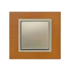 Рамка на 1 пост, S82N, дуб - шампань (дерево)