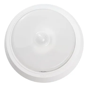 Светильник светодиодный ДБО-10w с датчиком 6500К 800Лм круглый белый