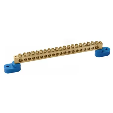 Шина нулевая на 2 угловых изоляторах ШНИ-6х9-20-У2-С