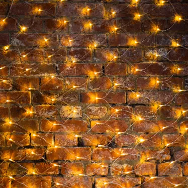 Гирлянда "Сеть" 2х1,5м, свечение с динамикой, прозрачный ПВХ, 288 LED, 230 В, цвет: Тёплый белый | 215-046 | NEON-NIGHT