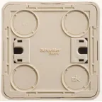 ЭТЮД Выключатель кнопочный наружный бежевый