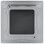 Рамка с защитной крышкой IP 44 INSPIRIA алюминий