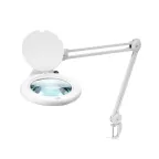 Лупа на струбцине , круглая, 5D, с подсветкой 108 LED, белая | 31-0503 | REXANT