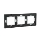 Рамка из натурального стекла, ''Avanti'', светло-зеленая, 6 модулей