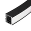 Профиль SL-ARC-3535-D1500-W90 BLACK (1180мм, дуга 1 из 4) (ARL, Алюминий)