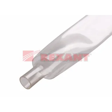 Термоусаживаемая трубка 25,0 12,5 мм, прозрачная, упаковка 10 шт. по 1 м, REXANT