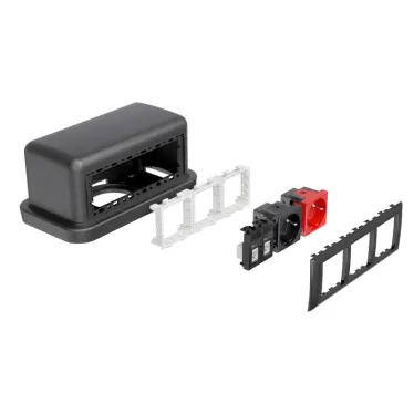 Напольная башенка BUS 12 модулей IP40 черная