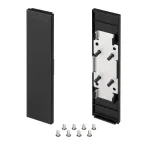 Заглушка SL-LINE-25100-DUAL BLACK глухая (пластик)