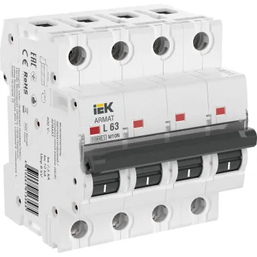 ARMAT Выключатель автоматический четырехполюсный M10N L 63А