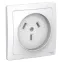 BLANCA скрытой установки розетка силовая 2р+n, 32а, 250в, белый