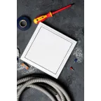 Люк ревизионный пластик с нажимным замком 200х200 Basic