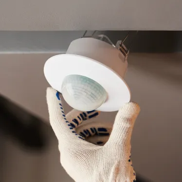 Датчик движения точечный ДДТ 01, 360°, 2000 Вт,10-2000 Лк, 2-20 м, 10-420 сек. | 11-9206 | REXANT