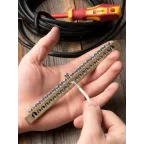 Шина PEN ноль-земля 8х12мм 22 отверстия латунь крепеж по краям PROxima