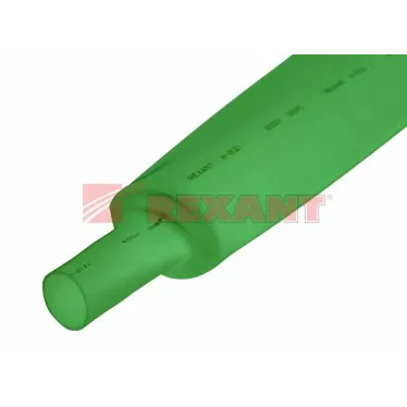 Термоусаживаемая трубка 50,0 25,0 мм, зеленая, упаковка 10 шт. по 1 м, REXANT